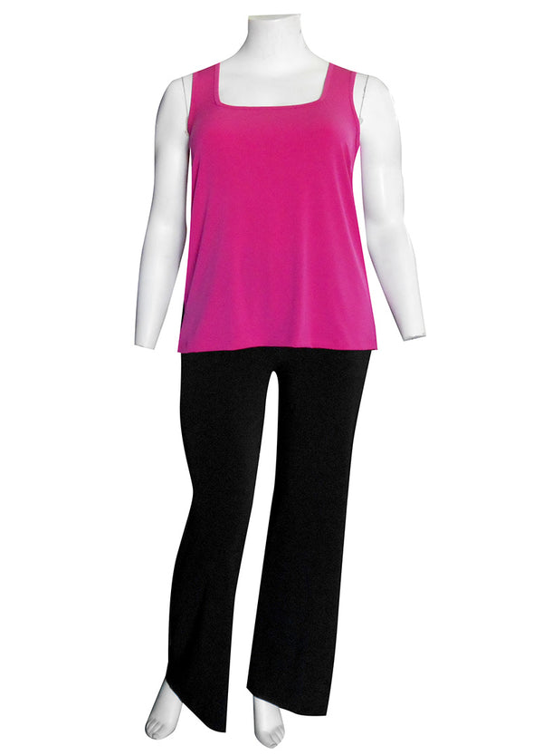 Vibrant Angles: The Flattering Stretch Singlet