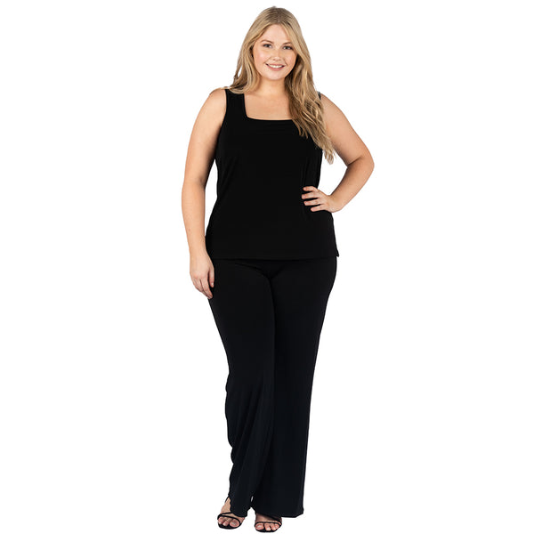 Vibrant Angles: The Flattering Stretch Singlet