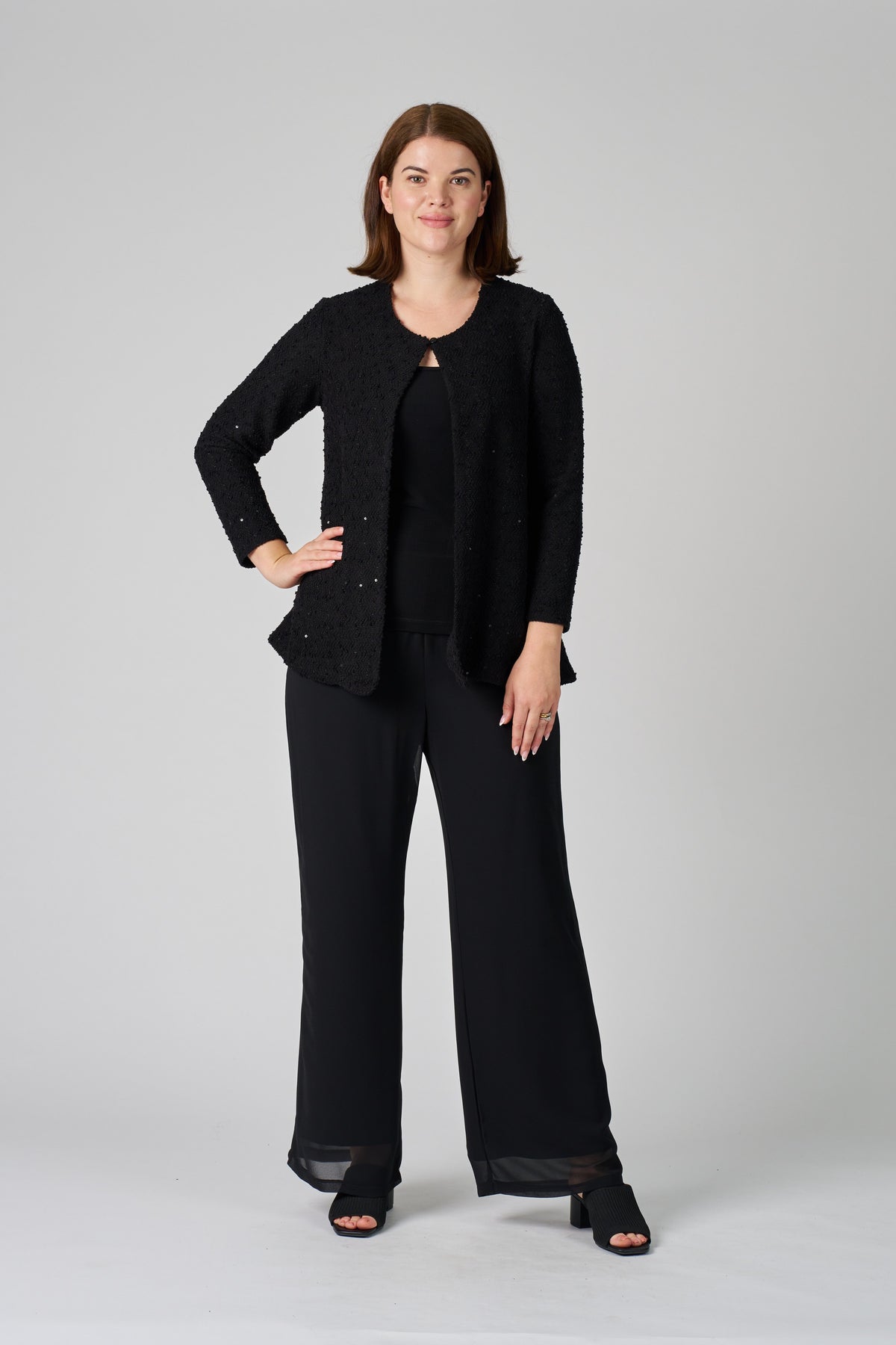 The Seraphina Sequin Textured Jacket