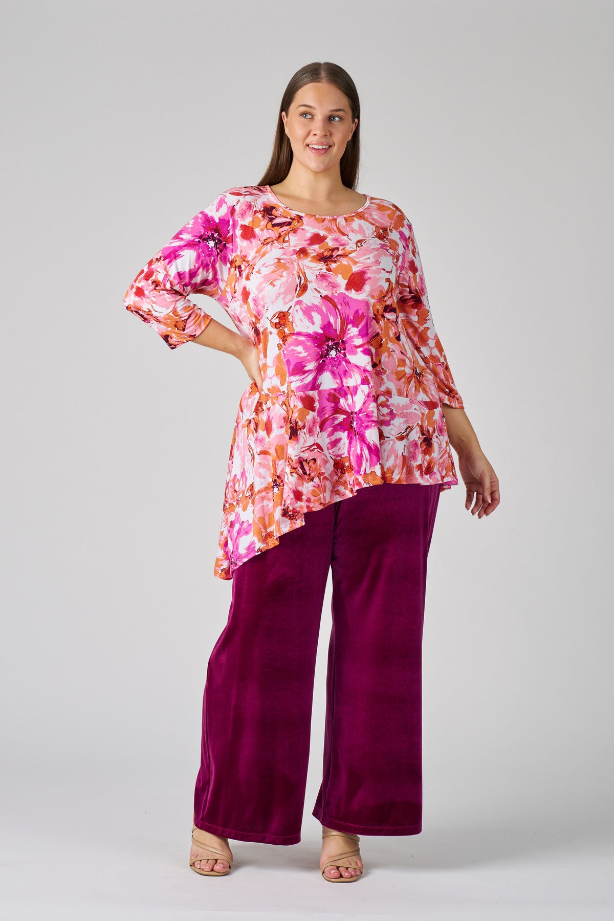 Angle Frill Knit Top