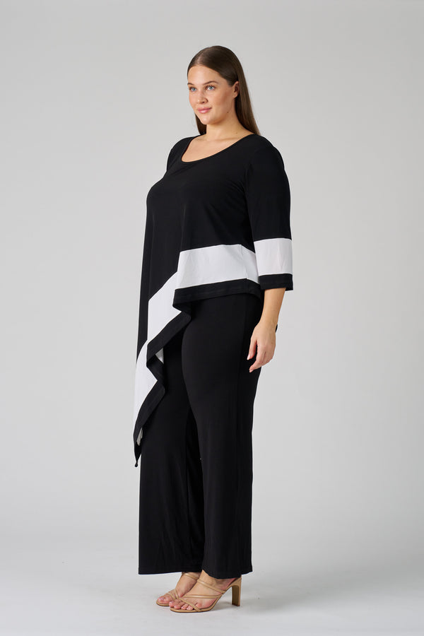 Calla | The Asymmetrical Monochrome Top