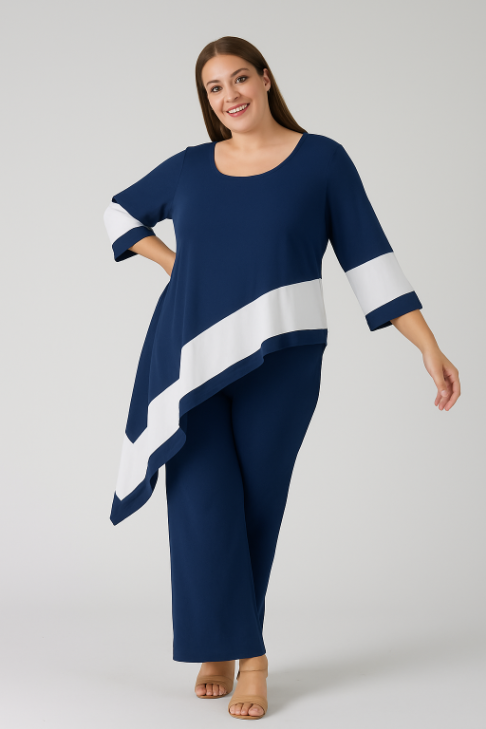 Calla | The Asymmetrical Monochrome Top