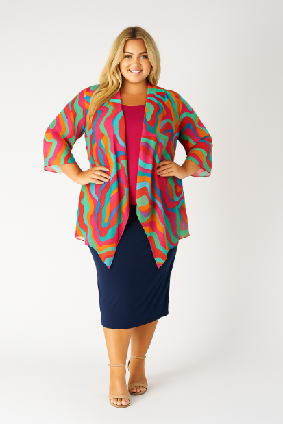 Chiffon Overlay Shrug