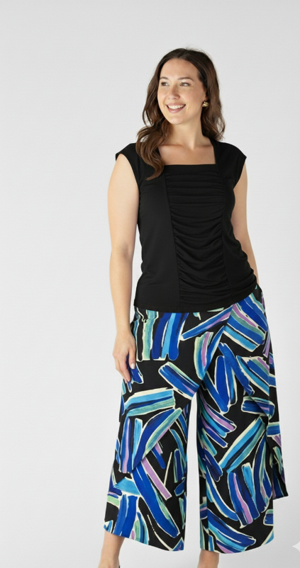 The Riviera Ruche Top: Effortless Elegance