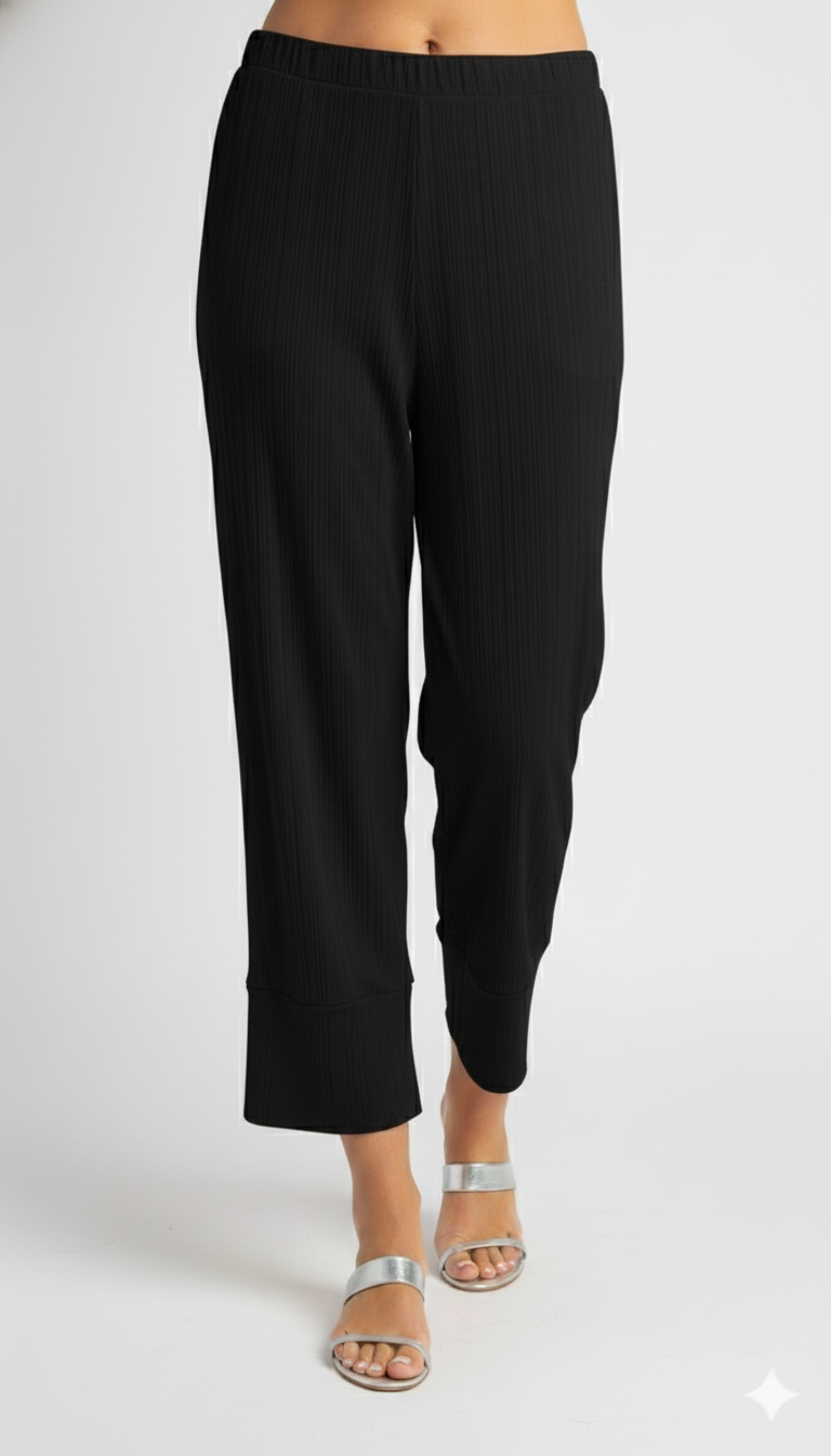 RTM3132-Kathy Crinkle Soft Knit Pull On Pant