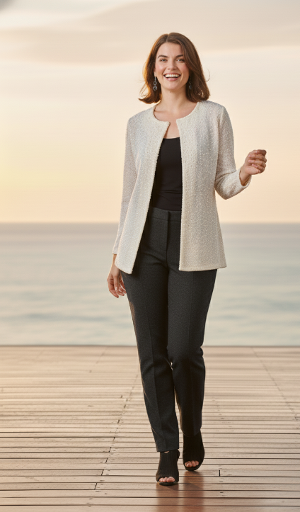 The Seraphina Sequin Textured Jacket