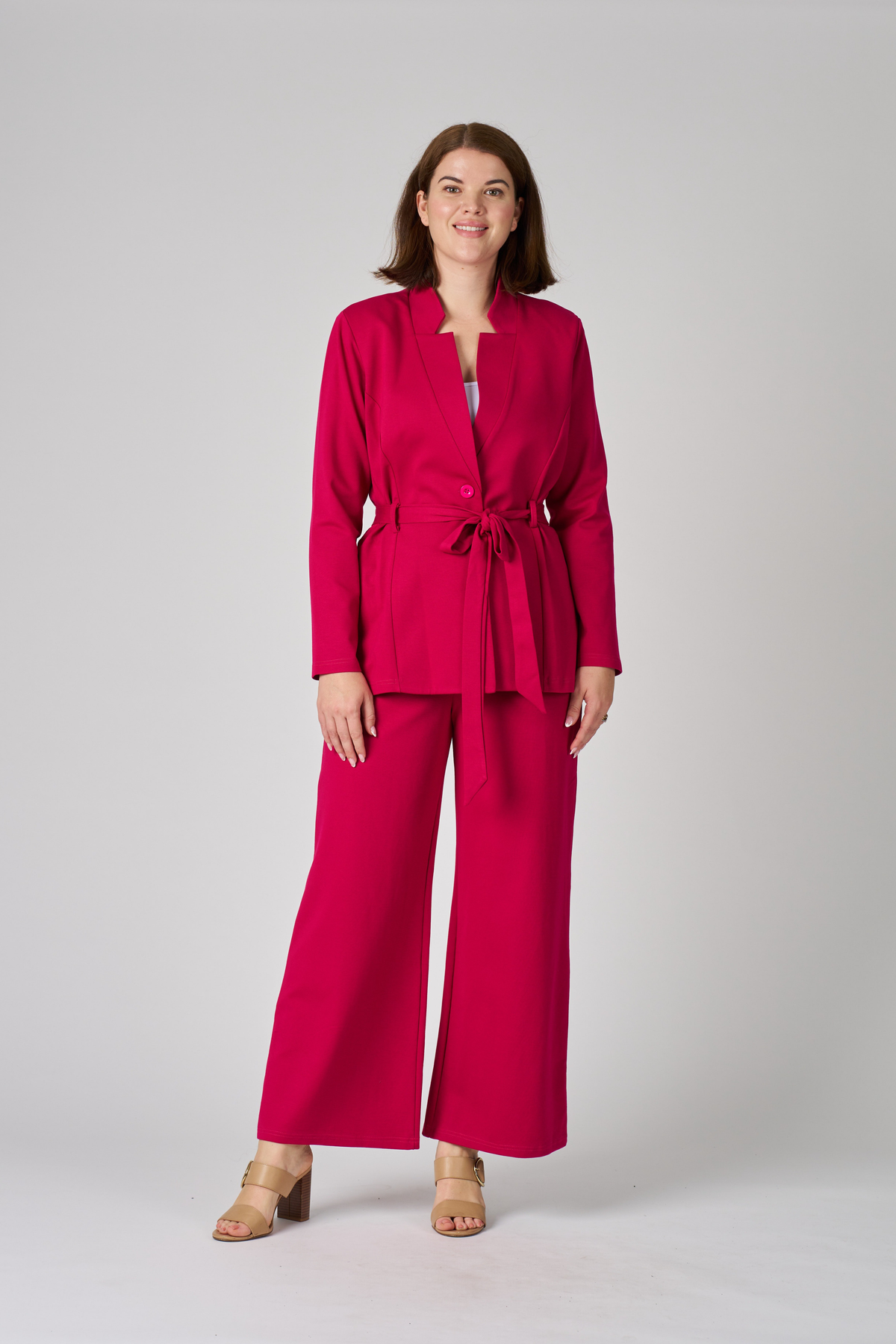 Elegant Wide-Leg Trousers in Vibrant Hues