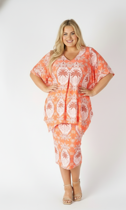 Isla Printed Midi Skirt