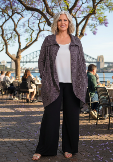 Ava Longline Ponte Jacket