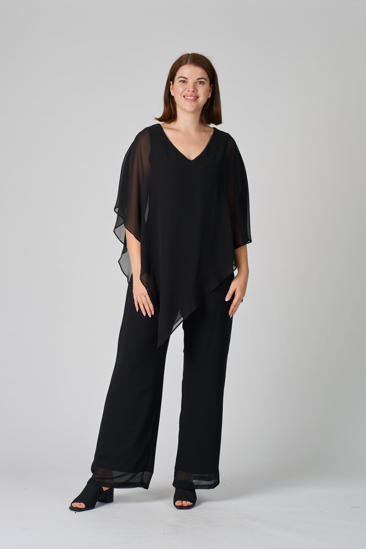 Angel Chiffon Overlay Top | Two-Piece Look Kaftan Tunic