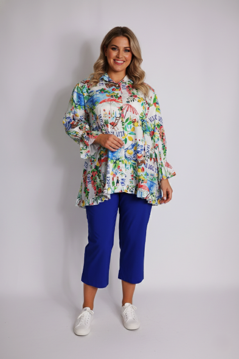 Luna Relaxed Cotton Blouse