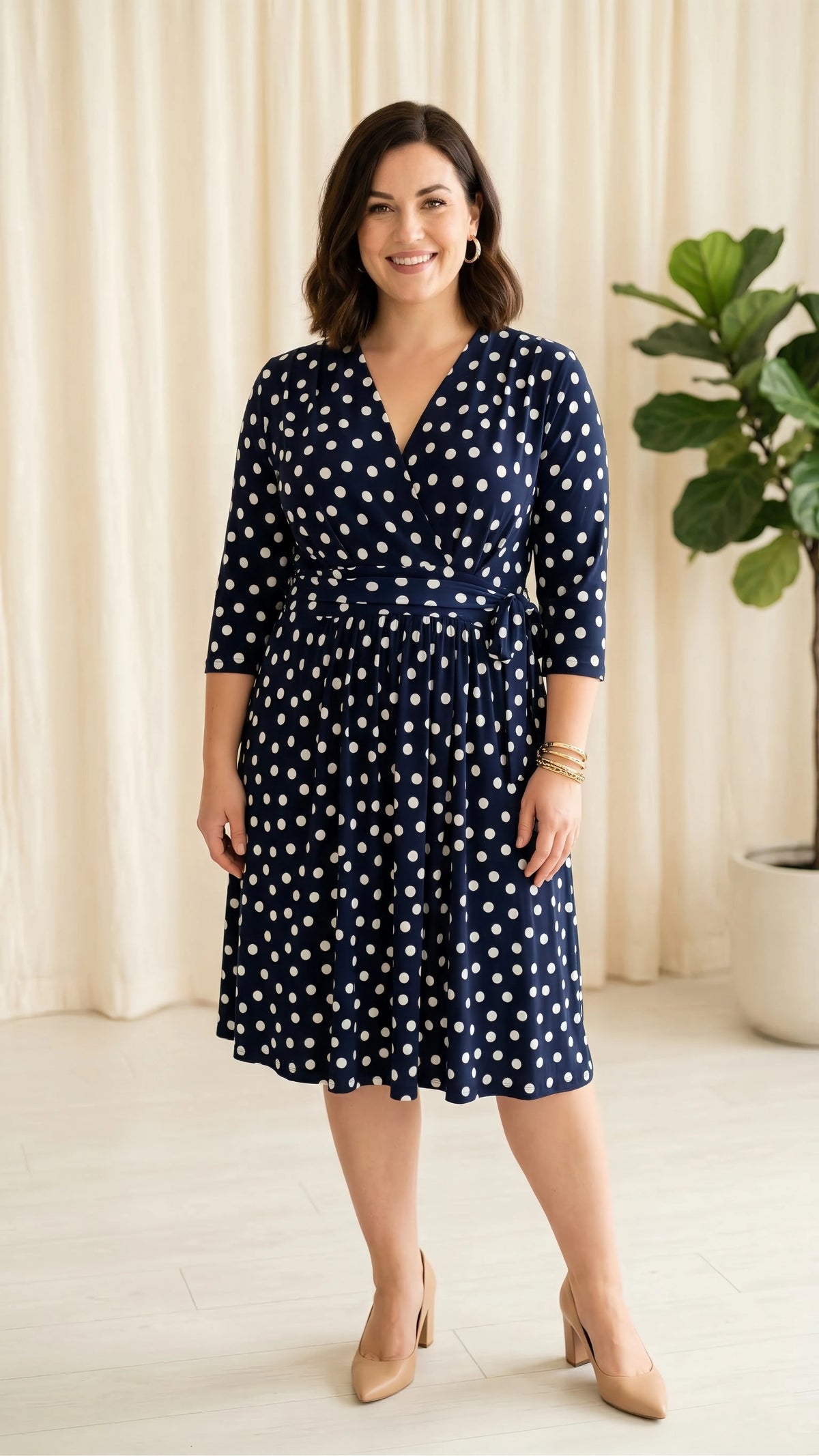 Printed A-line Dress: Effortlessly Chic and Modern