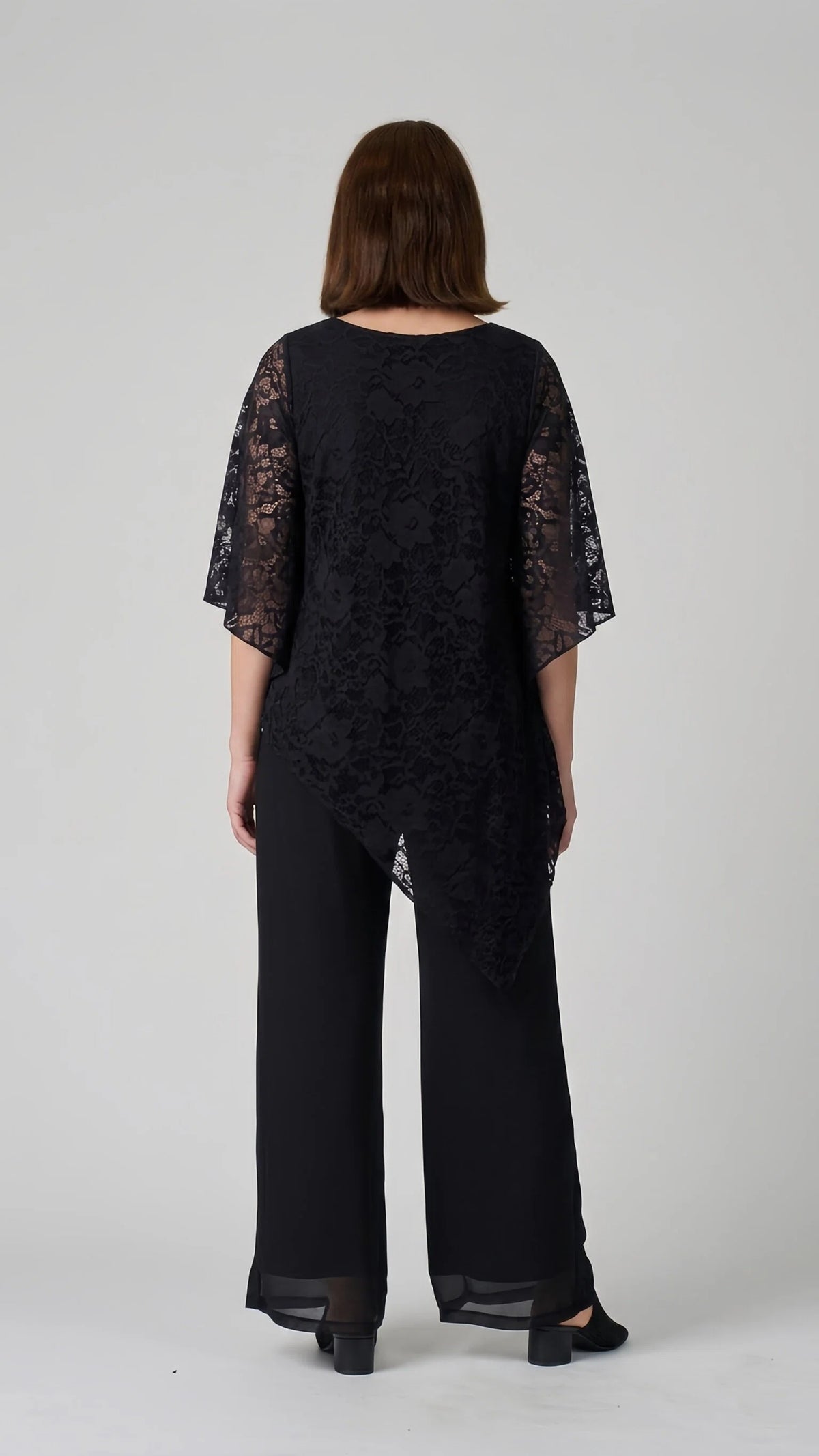 Sophia Lace Overlay Evening Top