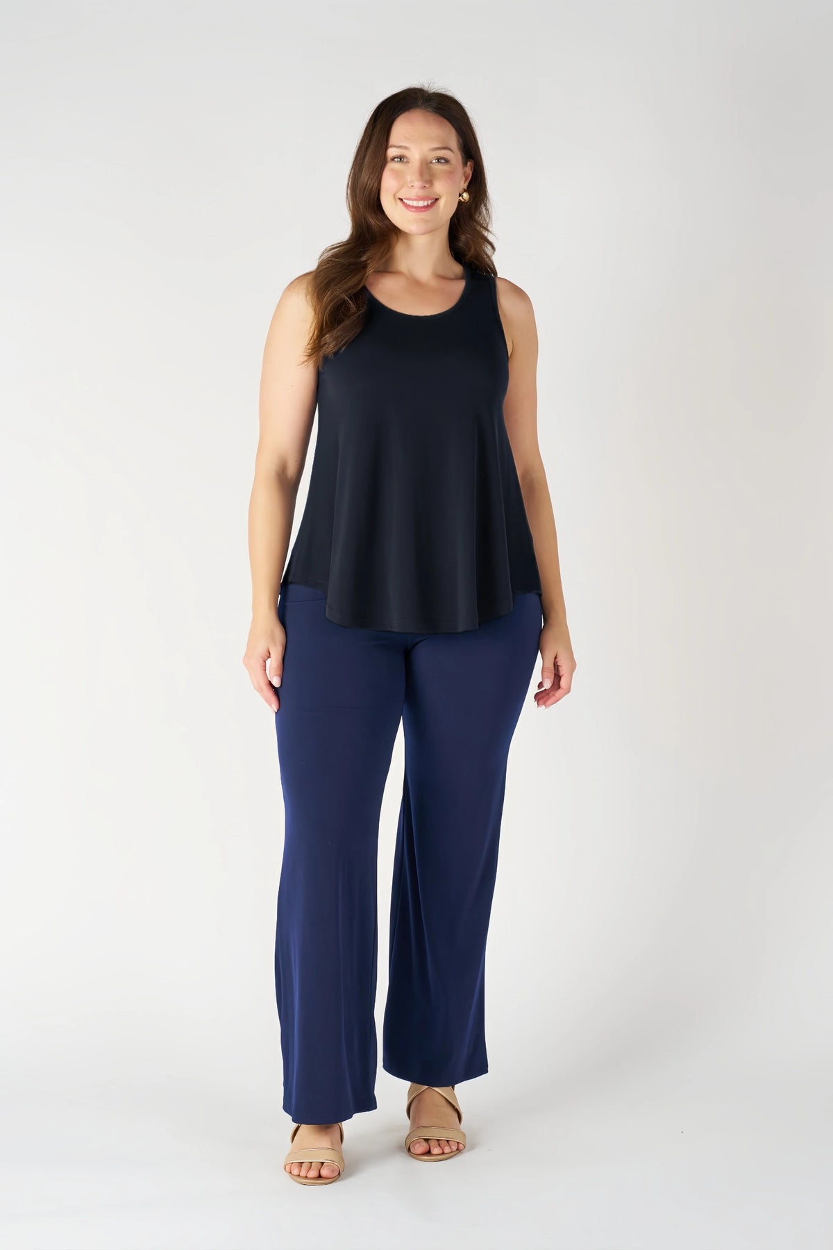 Elegant Plain Swing Singlet