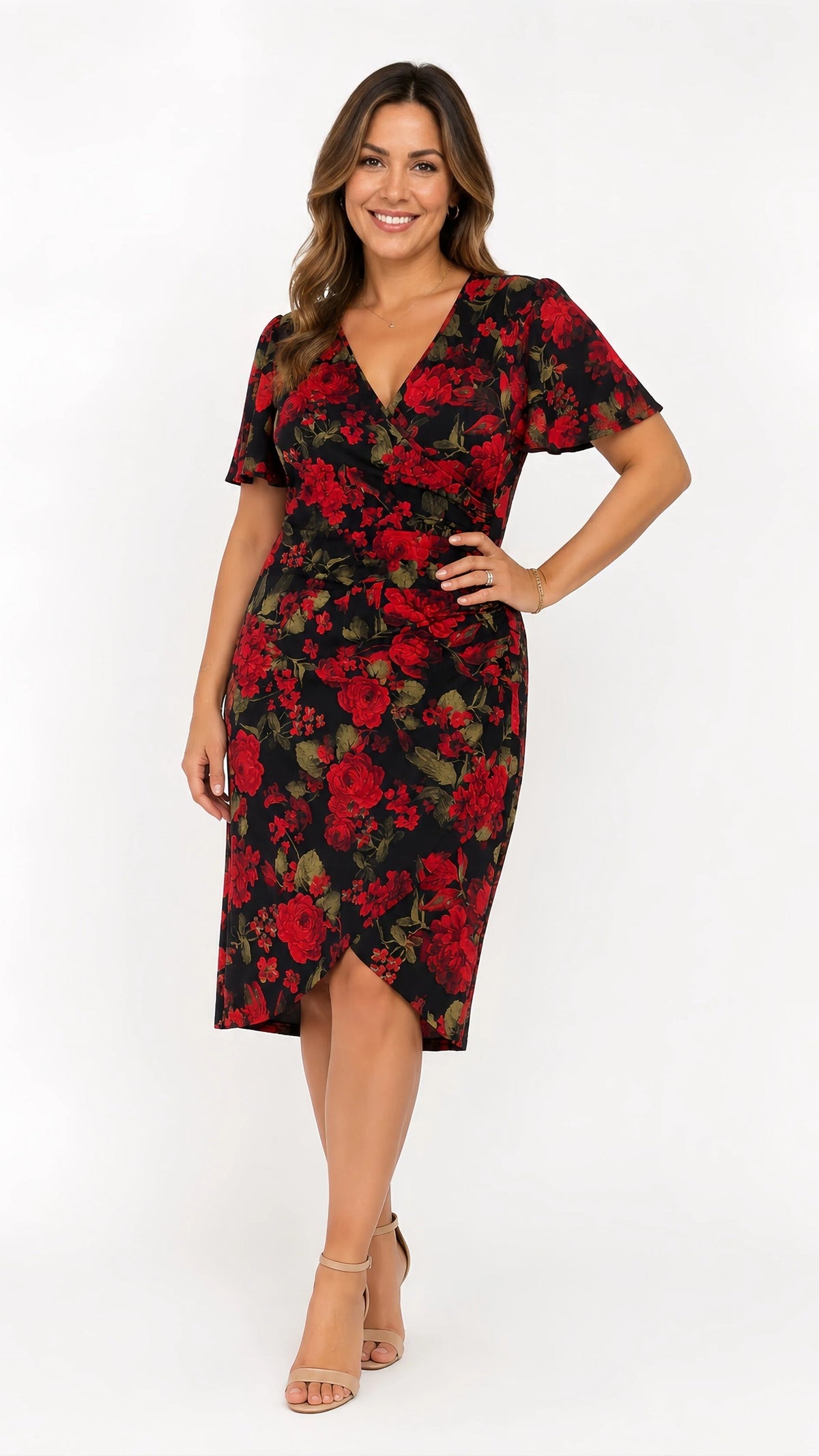 Elegant Side Gather Dress