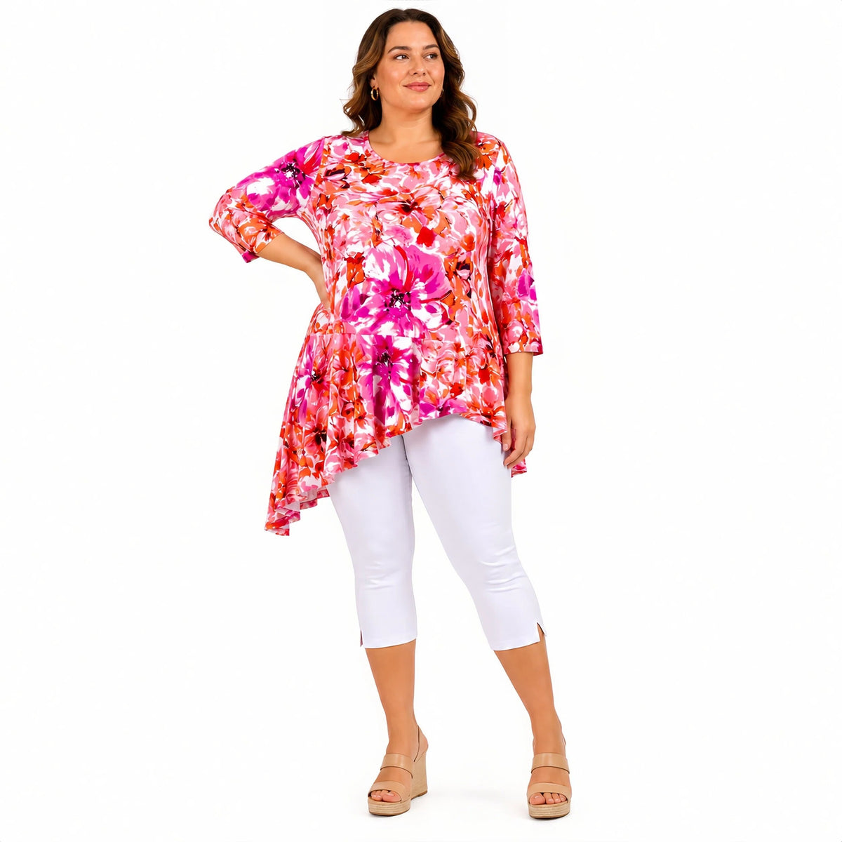 Angle Frill Knit Top