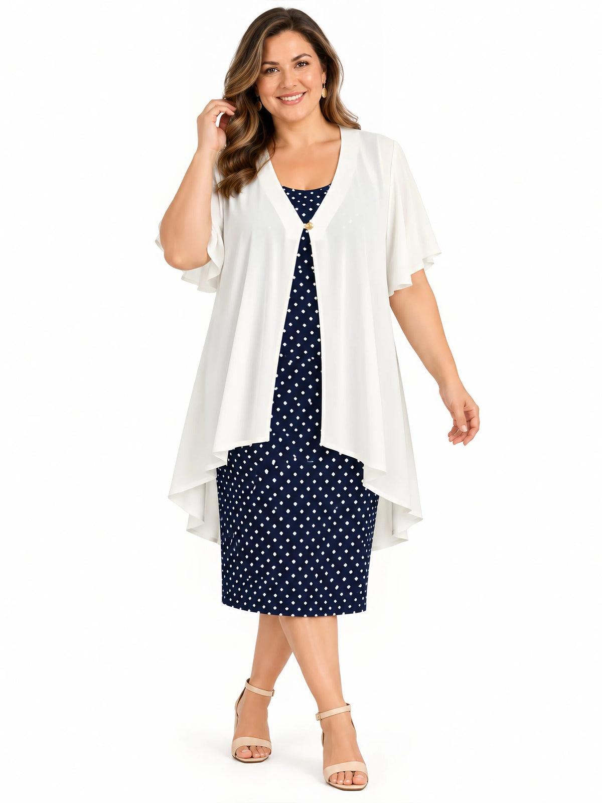 Luna Knit Coat with Floaty Sleeves